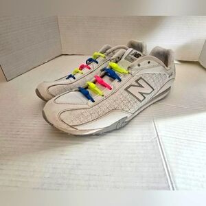 New Balance Shoes Womens 10 442 Training Sneakers White EasyLace Up Low CW442WSP